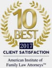 10 Best 2017 Client Satisfaction | American Institute of Family Law Attorneys(TM)
