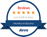 Reviews out of 54 reviews | Monika M Blacha | Avvo
