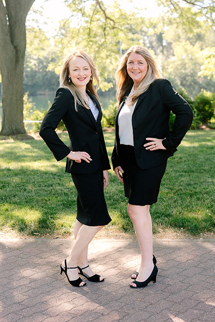 Photo of attorneys Monika Blacha and Erin Victoria O'Connell